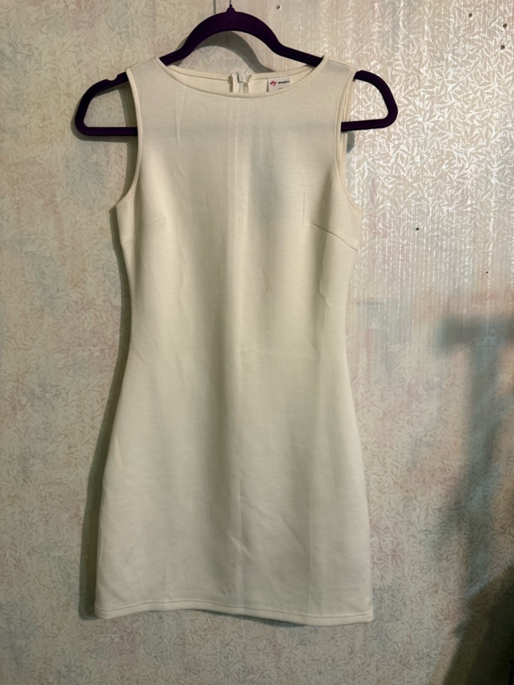 Wiholl Classic Sleeveless White Mini Hour Glass Figure Dress - Timeless Style
